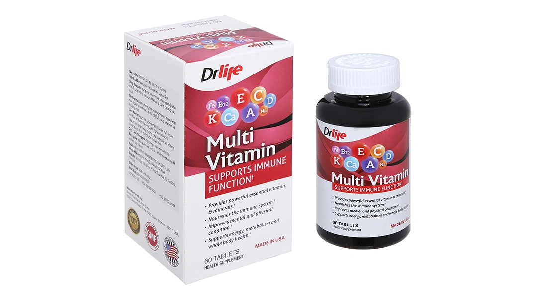 Combo 2 hộp Drlife Multivitamin hỗ trợ nâng cao sức đề kháng hộp 60 viên - 1